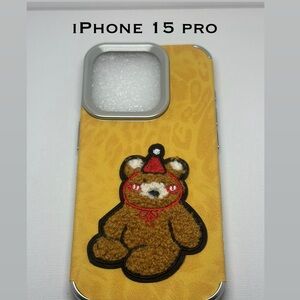 Yellow Teddy Bear iPhone 15 Pro Protective Case